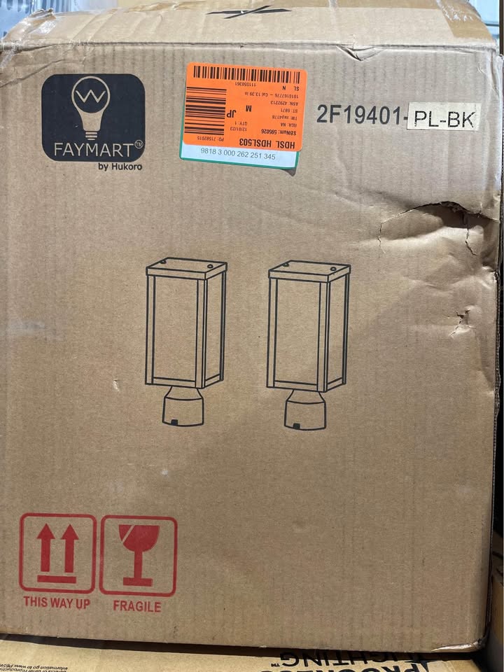 Hukoro Cal 13.39 in.1-Light Matte Black Metal Hardwired Outdoor Weather Resistant Post Light with Clear Glass(2-Pack)