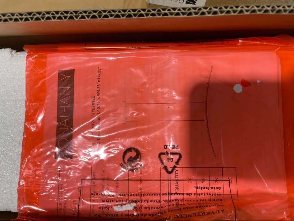 Jonathan Y Roxanna 41.5 in. Dimmable Adjustable Integrated LED Chrome Metal Linear Pendant