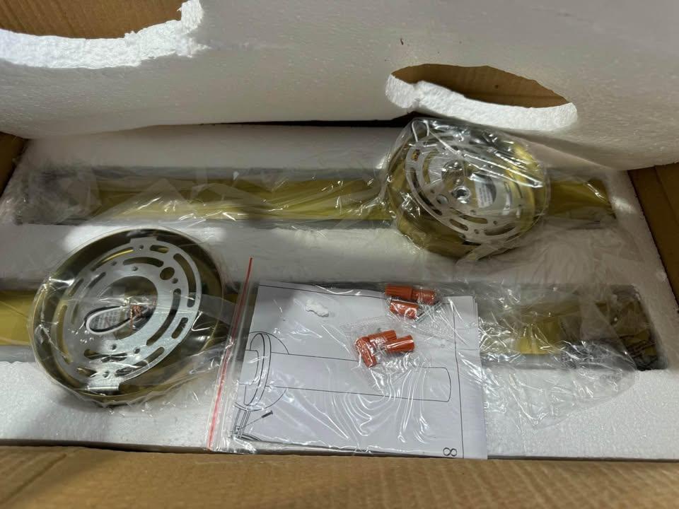 Modern LED Gold Wall Sconce with Frosted Cylindrical Acrylic Shade Dimmable Sconces Wall Lighting (Set of 2)