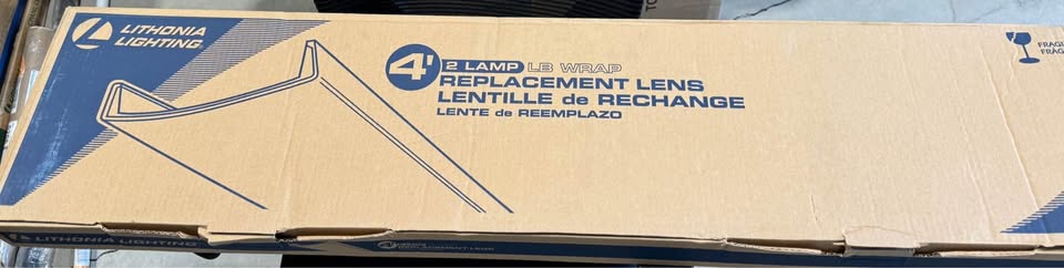 Lithonia Lighting LB 48 in. Clear Narrow Wraparound Prismatic Lens