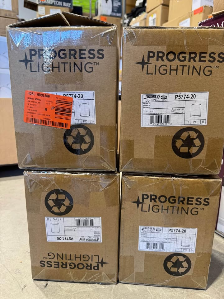 Progress Lighting Cylinder Collection 5" Antique Bronze Modern Outdoor Ceiling Light