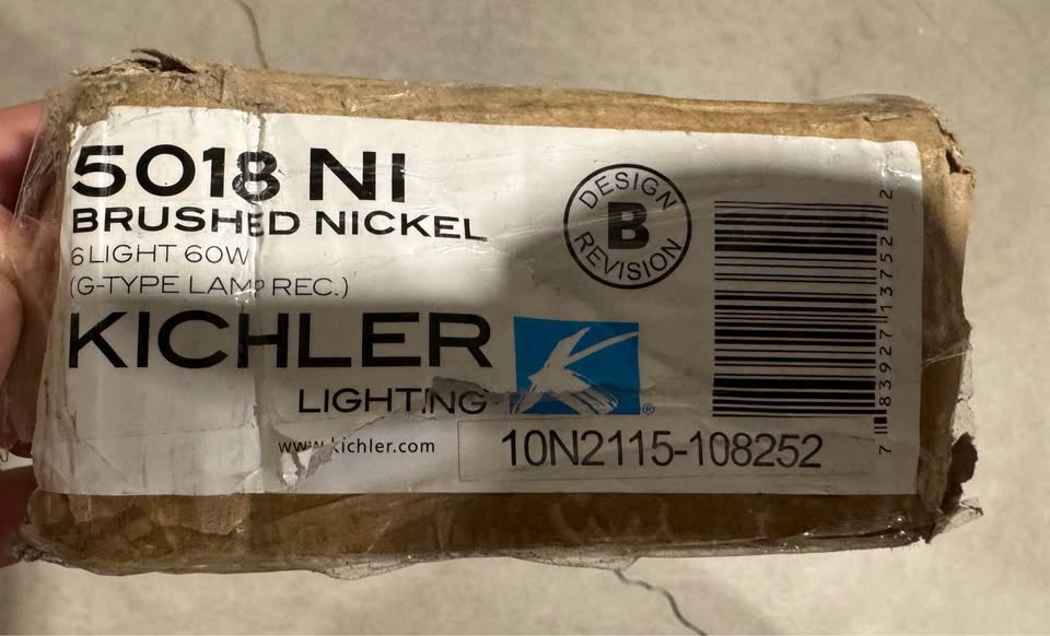KICHLER Independence 36 in. 6-Light Brushed Nickel Transitional Bathroom Vanity Light