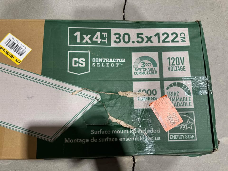 Lithonia Lighting Contractor Select CPANL DCMK 1 ft. x 4 ft. 4000 Lumens Integrated LED Panel Light Switchable Color Temperature