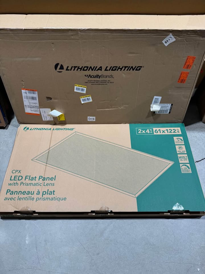 Lithonia Lighting CPX A12 Lens 2 ft. x 4 ft. 128-Watt Equivalent Adjustable Lumens Integrated LED White Troffer Light with Switchable CCT