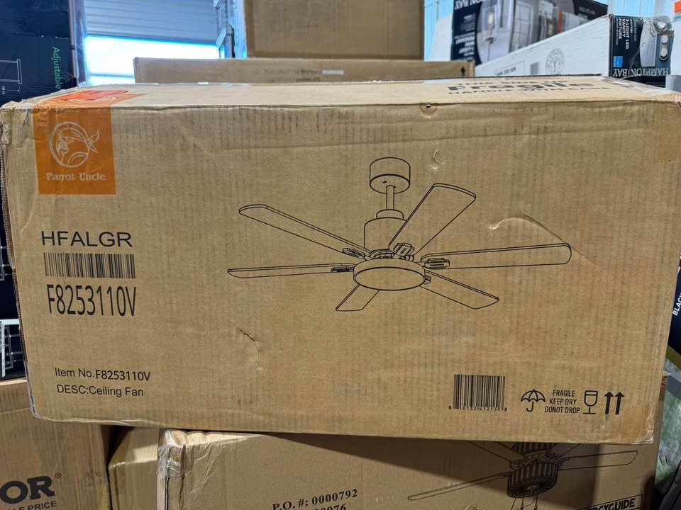 Flint Garden 60 in. Indoor Integrated LED Brushed Nickel Ceiling Fan with DC Motor and Remote Control Included