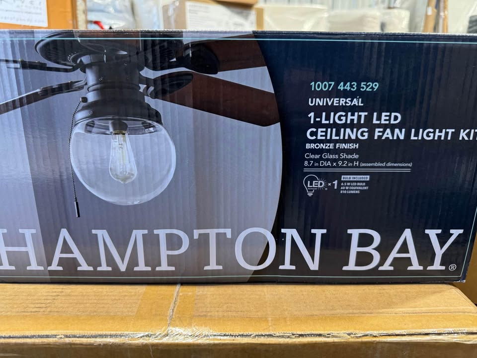 Hampton Bay Universal Bronze Ceiling Fan LED Light Kit