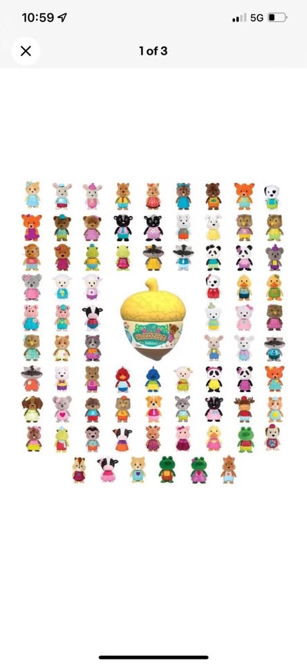 Li'l Woodzeez Bobblehead Collection - Surprise Bobblehead Animal Toy in Acorn (12 pack)