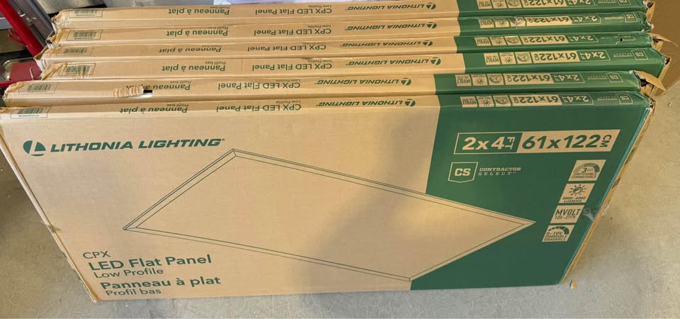 Lithonia Lighting Contractor Select CPX 2 ft. x 4 ft. Adjustable Lumens Integrated LED Panel Light with Switchable White Color Temperature