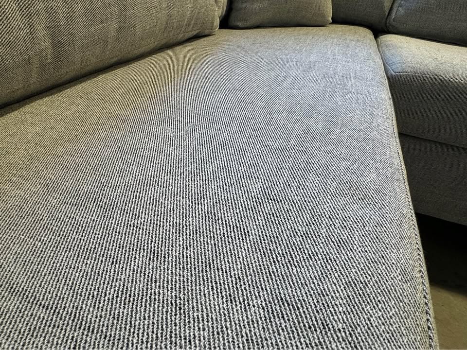 Brand New Light Grey (Crate and Barrel fabric) Sofa with Chaise