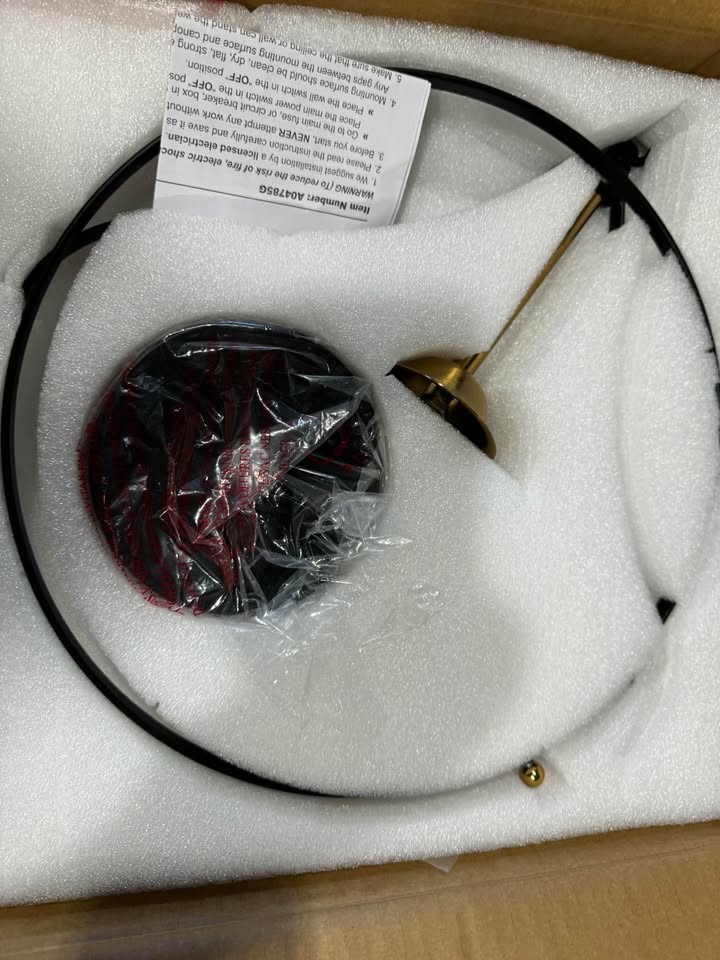 14 in. Modern 3-Light Brass Gold Chandelier Light, Black Bowl Hanging Pendant with Clear Glass Hanging Ceiling Light