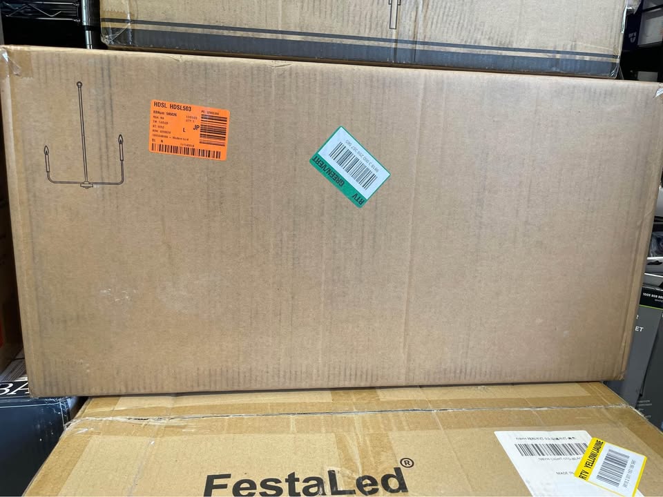 LNC Modern Gold Candlestick Island Chandelier Transitional 8-Light Pale Brass Pendant Light for Kitchen Bedroom Dining Area