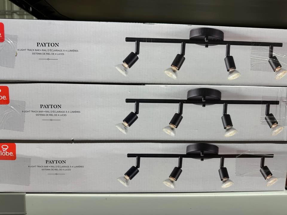Globe Electric Payton 1.6 ft. 4-Light Matte Black Track Lighting Kit