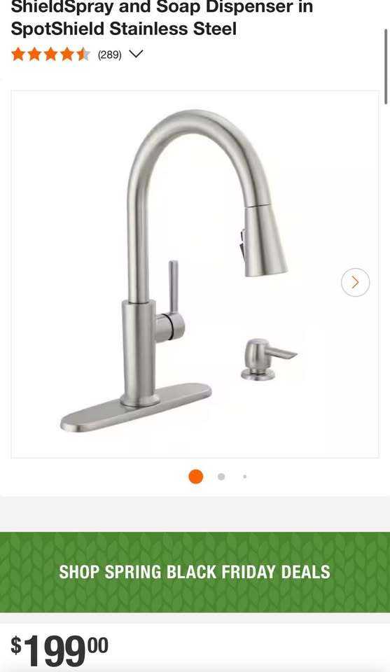 Delta Emery Single-Handle Pull-Down Sprayer Kitchen Faucet with ShieldSpray and Soap Dispenser in SpotShield Stainless Steel