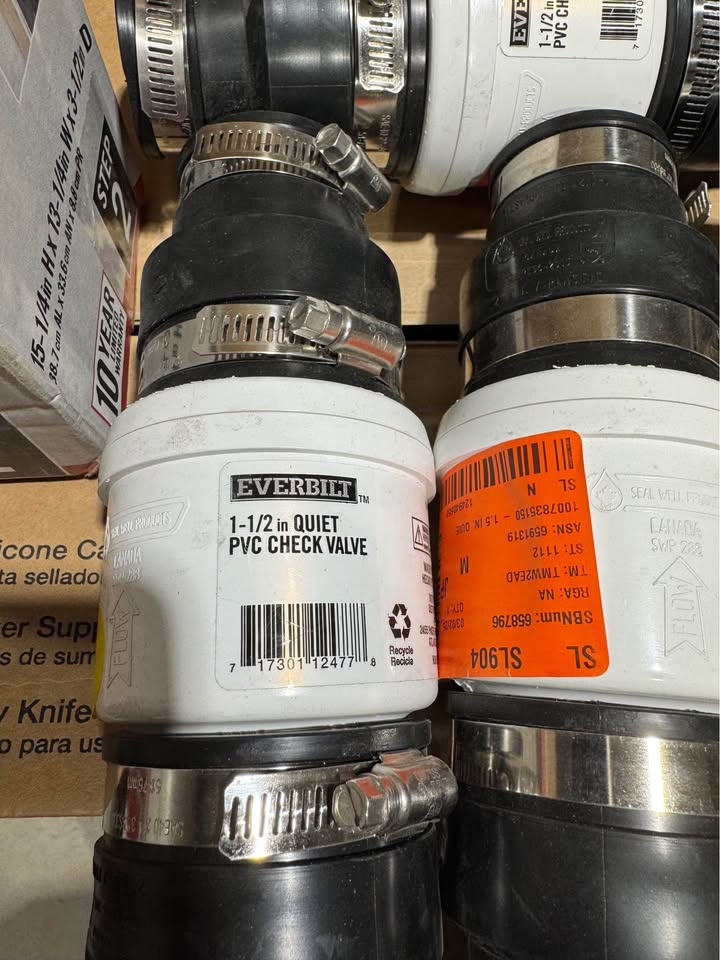 Everbilt 1.5 in. Quiet PVC Check Valve