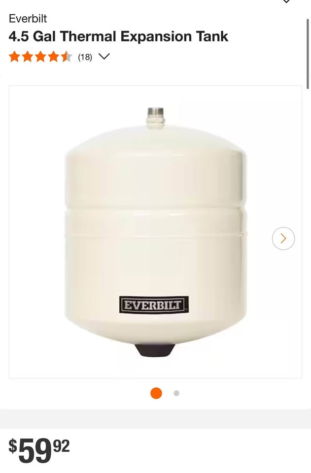 Everbilt 4.5 Gal Thermal Expansion Tank