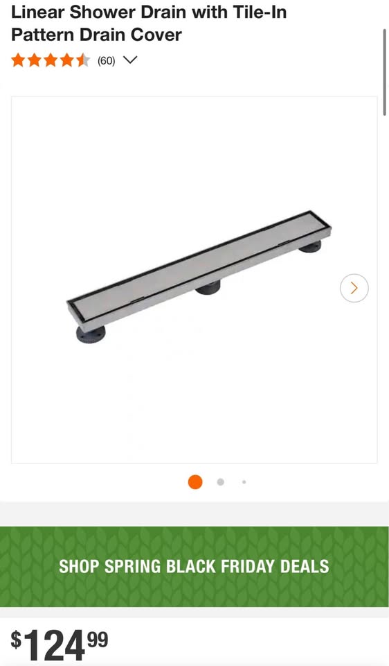 Oatey Designline 24 in. Stainless Steel Linear Shower Drain with Tile-In Pattern Drain Cover