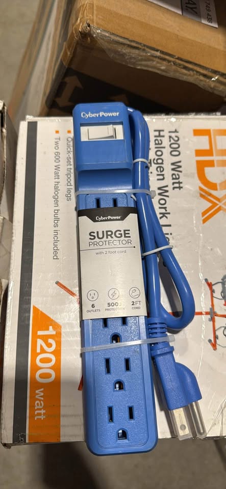 CyberPower 2 ft. 500J 6-Outlet Surge Protector