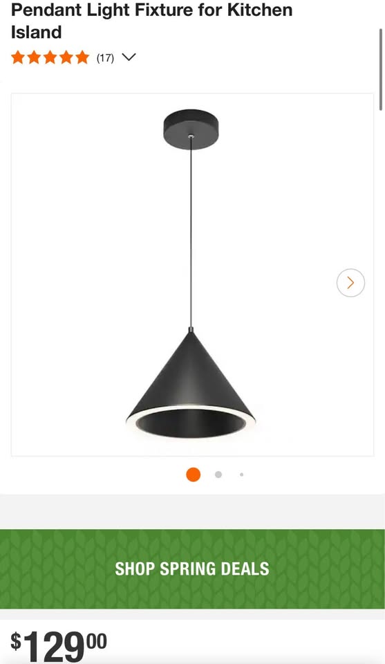 Artika Denali 27-Watt 1 Light Matte Black Modern 3 CCT Integrated LED Pendant Light Fixture for Kitchen Island