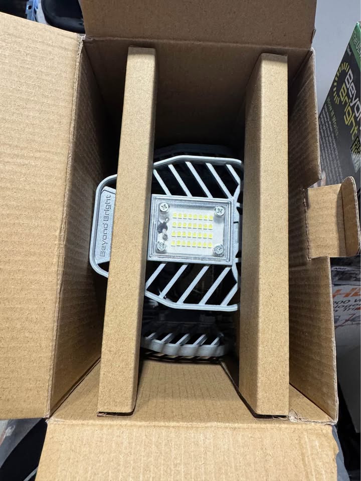 7.5 in. x 4.25 in. 6000 Lumens Single Pole Occupancy LED Flush Mount Motion Activated Garage Light