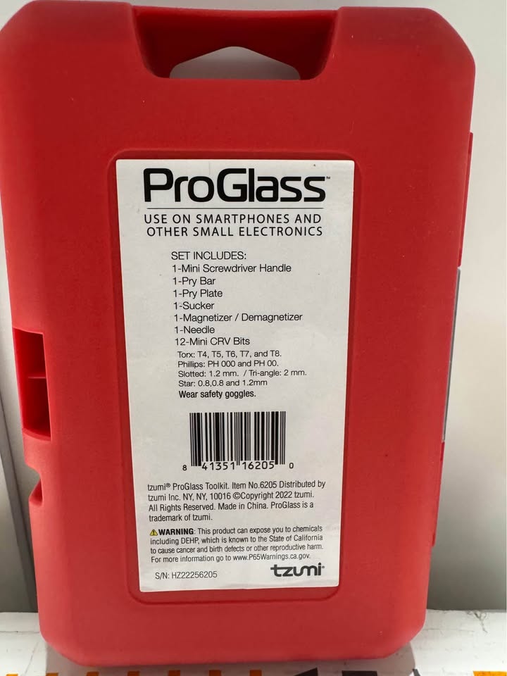 Tzumi ProGlass Smart Tools DIY Device Repair Kit (18-Count)
