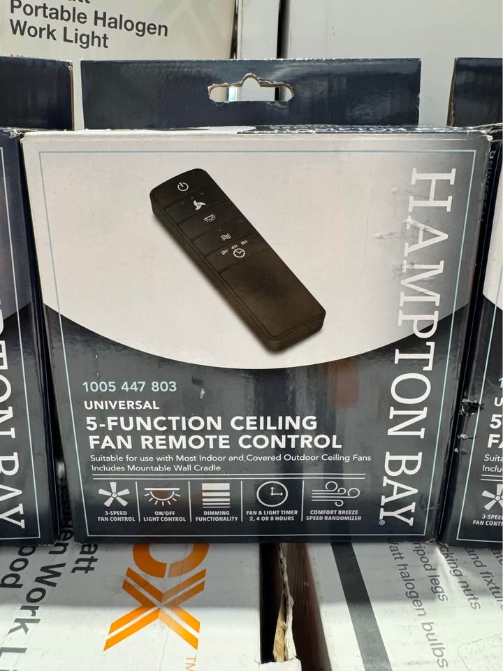 Hampton Bay 3-Speed Universal Ceiling Fan Premier Remote Control (Damp Rated)