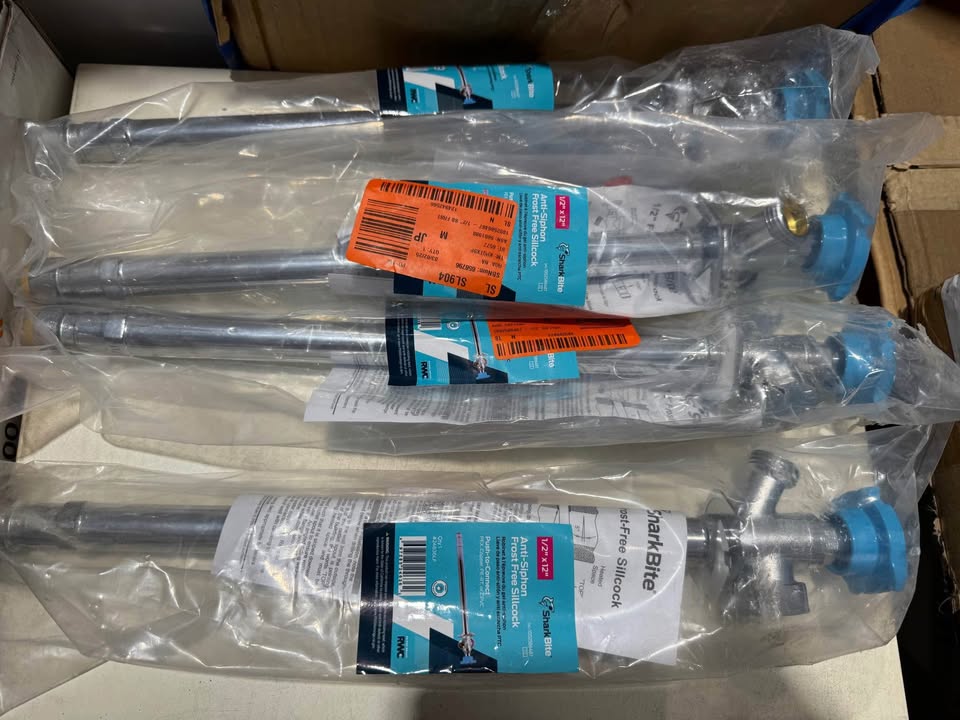 SharkBite 1/2 in. Push-to-Connect x 3/4 in. MHT x 12 in. Brass Anti-Siphon Frost Free Sillcock Valve