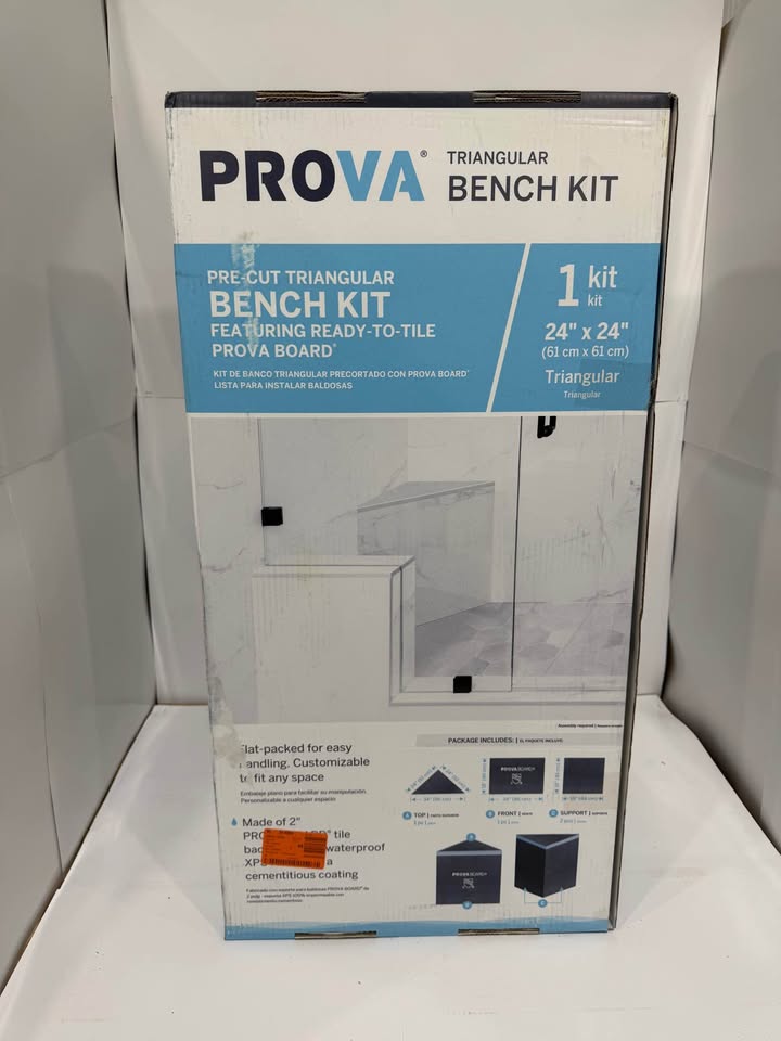 18 in. x 2 ft. x 2 ft. Prova Triangular Bench Kit