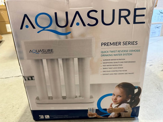 AQUASURE Premier Series 75 GPD Reverse Osmosis Water Filtration System with Chrome Finished Faucet