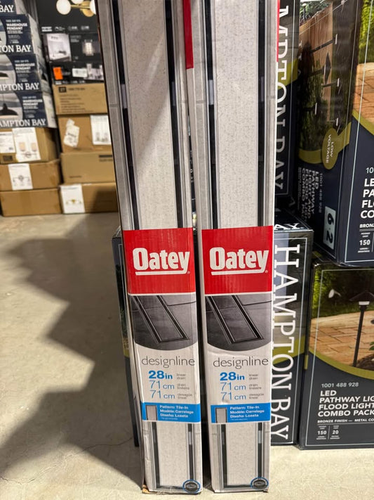 Oatey Designline 28 in. Stainless Steel Linear Shower Drain with Tile-In Pattern Drain Cover