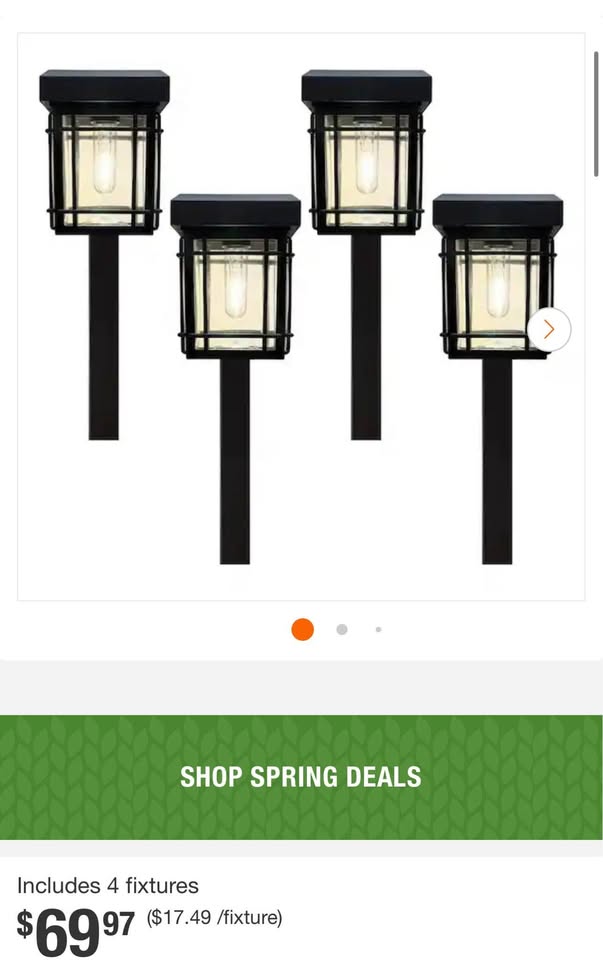 Monteaux Lighting Bel Air Black LED Outdoor Solar Pathway Lights with Clear Glass (4-Pack)