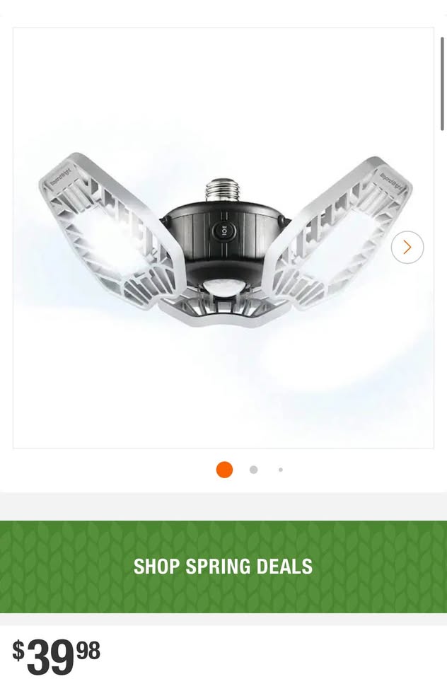 7.5 in. x 4.25 in. 6000 Lumens Single Pole Occupancy LED Flush Mount Motion Activated Garage Light