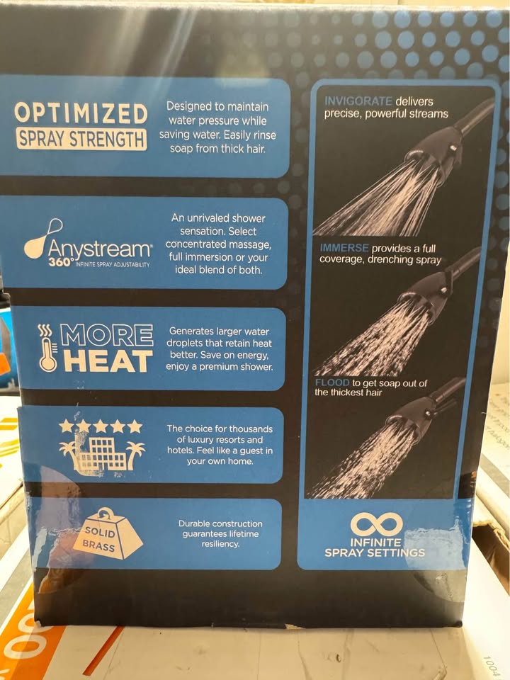 Speakman 3-Spray Patterns with 2.5 GPM 2.75 in. Wall Mount Fixed Showerhead in Matte Black