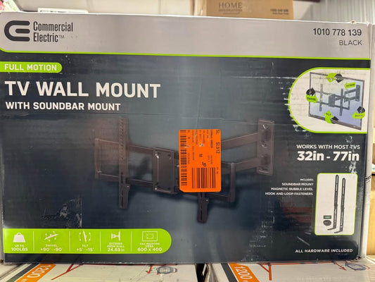 Commercial Electric Full Motion TV Wall Mount for 32 in. to 77 in. TVs
