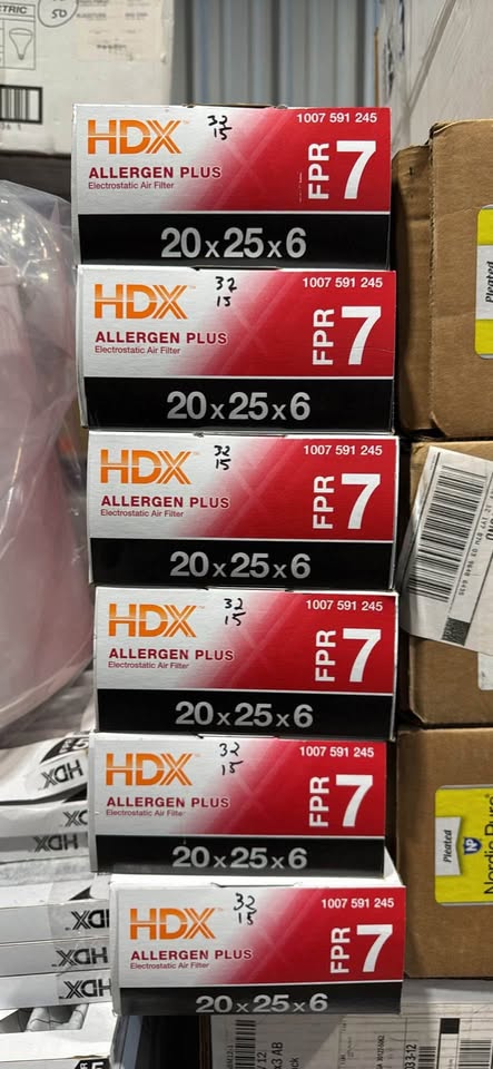 HDX 20 in. x 25 in. x 6 in. AprilAire and Space-Gard Replacement Pleated Air Filter (Without Frame) FPR 7, MERV 11